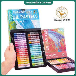 Màu sáp dầu cá voi oil pastel - bút sáp màu set 12 24 36 48 màu