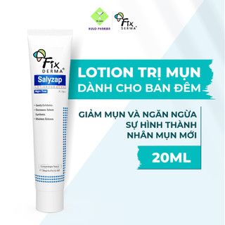 Chấm Mụn FIXDERMA Salyzap Lotion For Acne Night Time Giảm Thâm Mụn Dành Cho Ban Đêm 20g [Hùng Lợi]