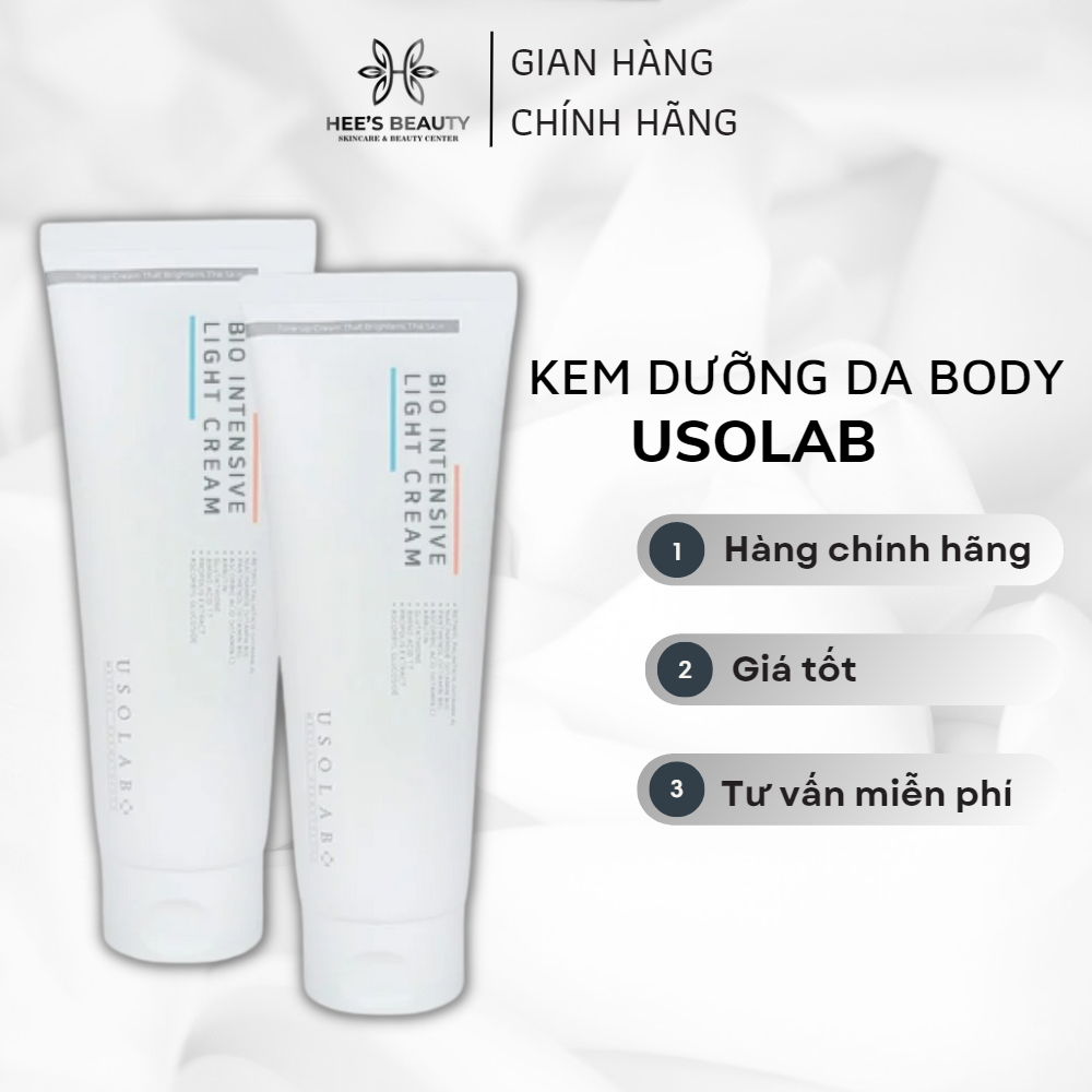 Kem truyền trắng da body Usolab Bio Intensive Light Cream 250ml - Hee's Beauty Skincare