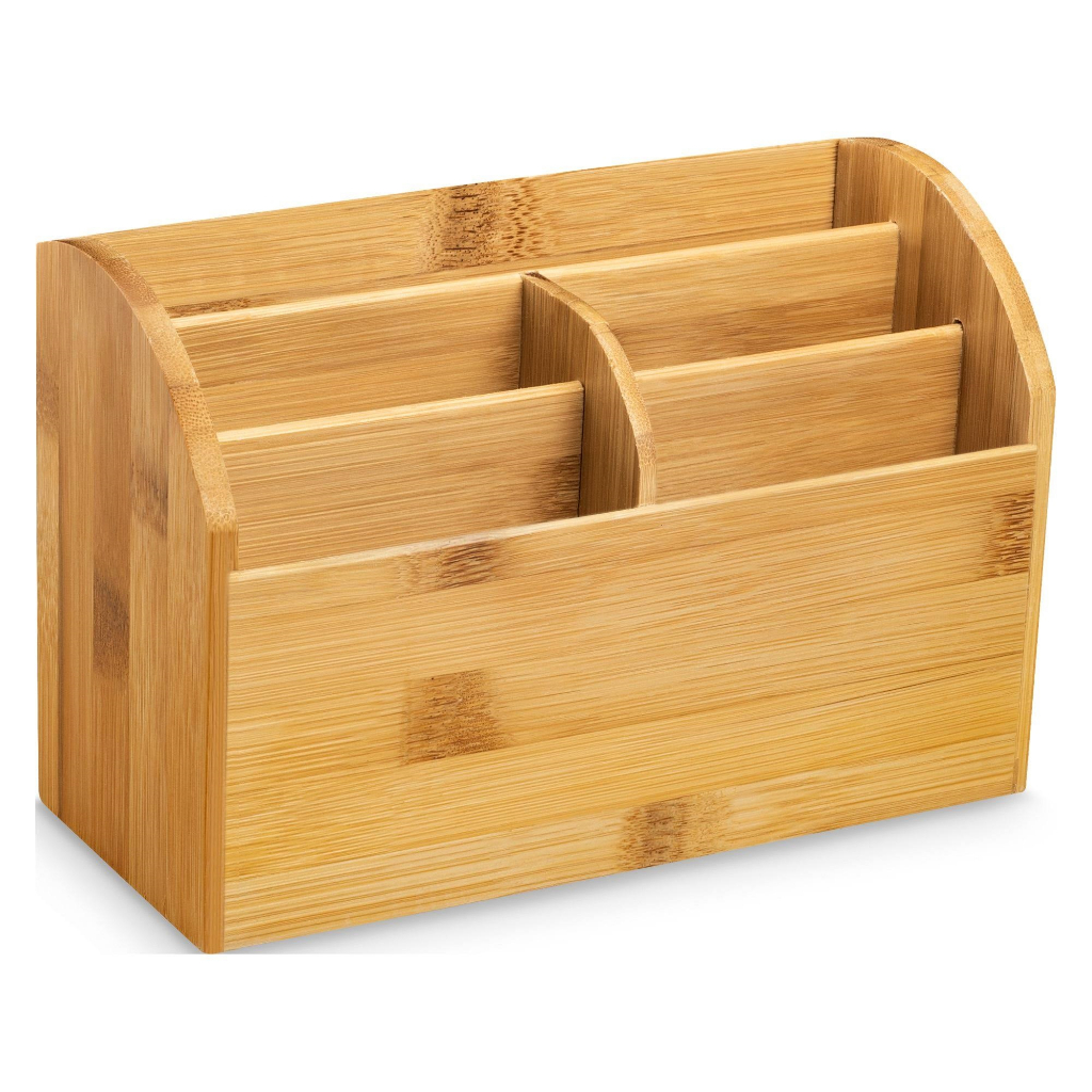 Hộp đựng bút gỗ tre để bàn có ngăn kéo