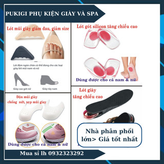 Lót giày tăng chiều cao, Lót độn mũi giày, lót giữ phom giày , lót silicon giúp giảm size giày, giày rộng đi chật lại