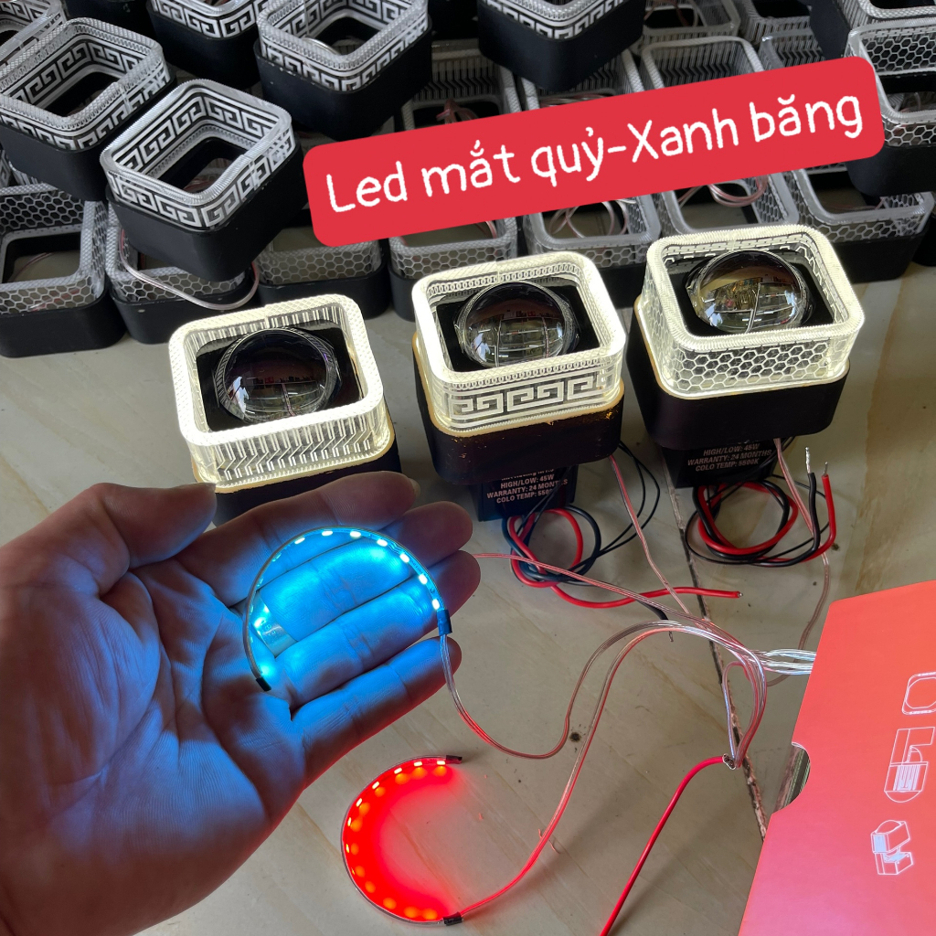 Vòng led 3D gắn bi cầu bi led 1.5 inch