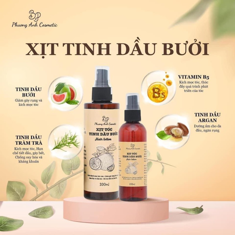 Xịt bưởi kích mọc tóc Phương Anh