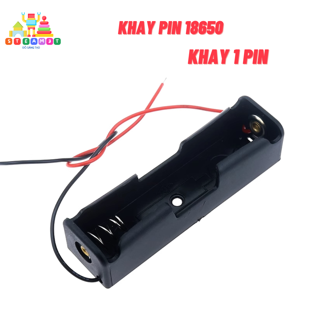 Đế pin 18650 mắc nối tiếp - dùng 1 pin 2 pin 3 pin - LK0073