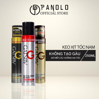 Keo Xịt Tóc Nam Gatsby Hair Spray 250ml, Keo Xịt Tóc Giữ Nếp Tạo Kiểu Tóc