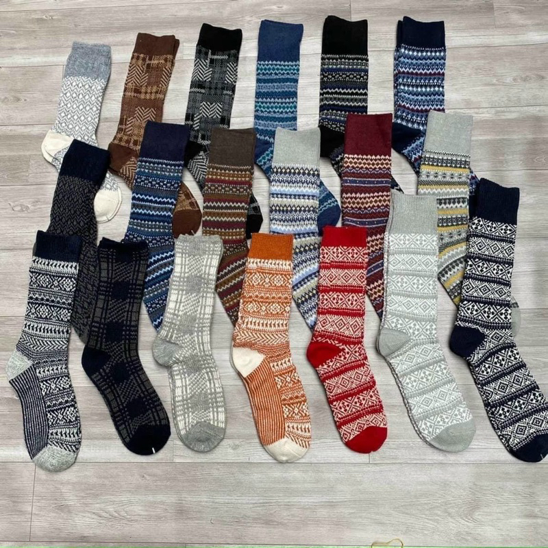 Combo 10 đôi tất thổ cẩm basics