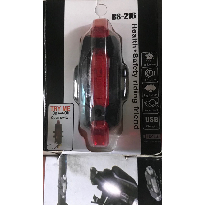 ĐÈN SAU XE ĐẠP NEW 100%