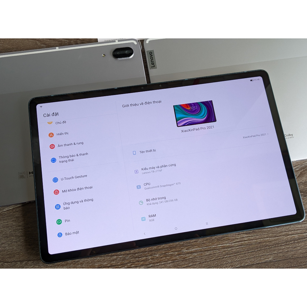 Máy Tính Bảng  Lenovo Pad Pro 2021 Snapdragon 870 8/256GB & 6/128GB FULL Quốc tế Tiếng việt và Google Likenew 99%