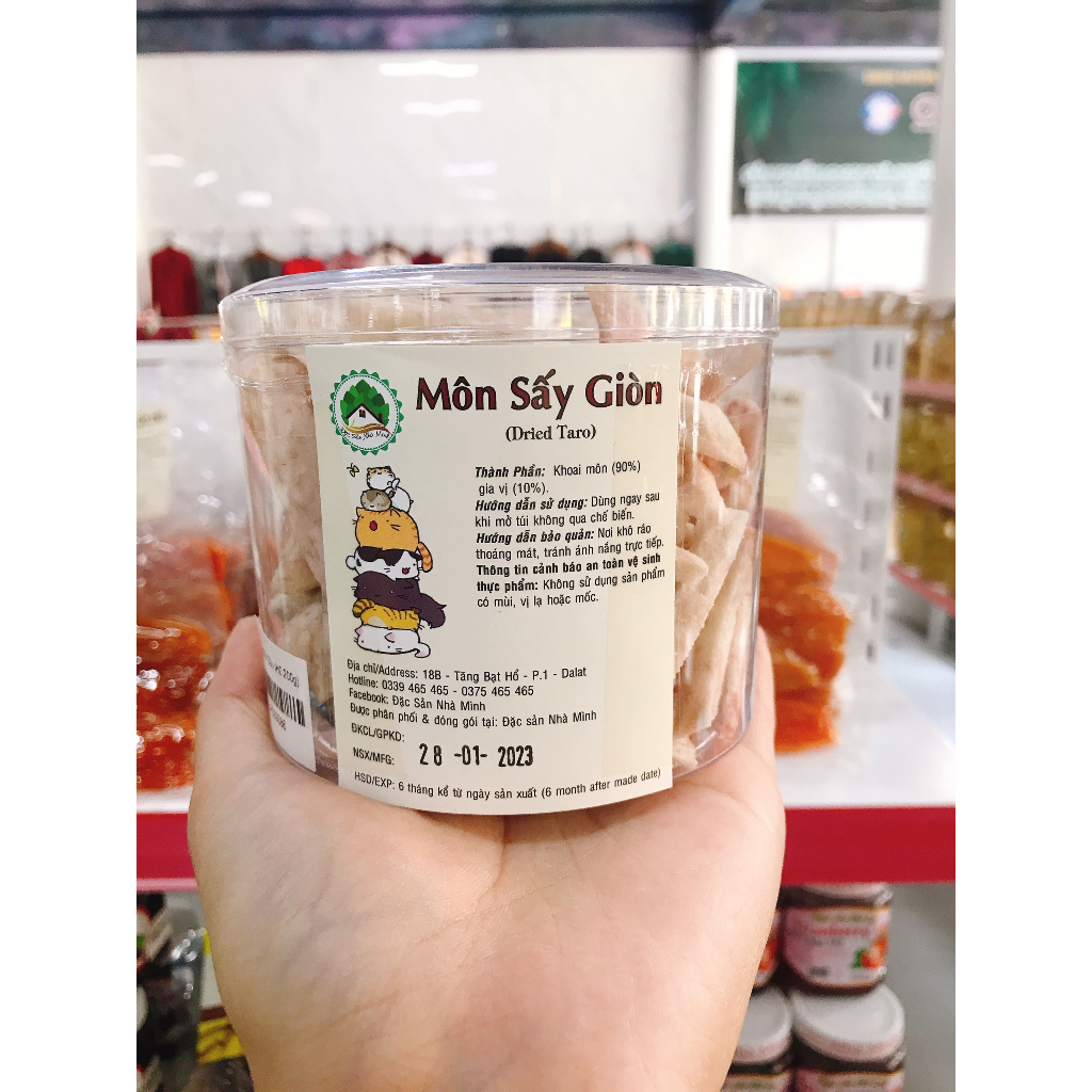 500gr - KHOAI MÔN SẤY GIÒN _ XUẤT KHẨU ĐẶC SẢN ĐÀ LẠT