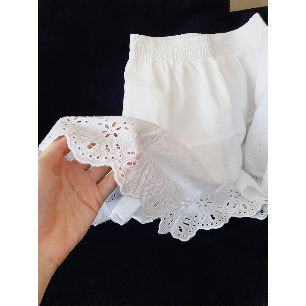 AfterBefore | Set áo và váy romance trắng