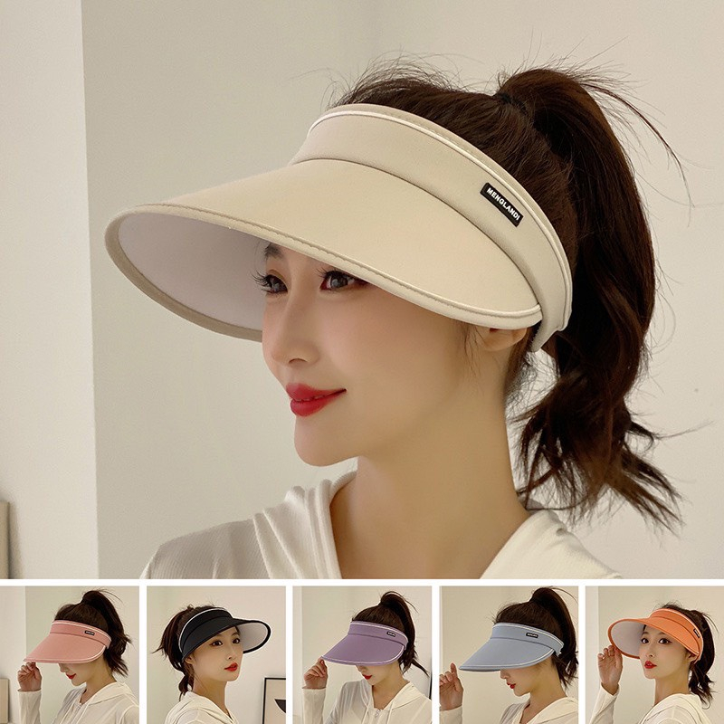 CÓ SẴN - Mũ rộng vành thời trang nón nữ nửa đầu chống nắng chống UV năng động trẻ trung, mũ chống nắng