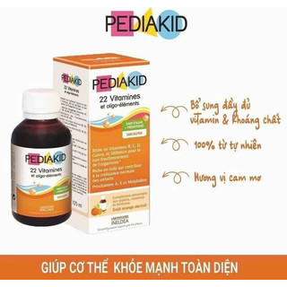 Vitamin tổng hợp Pediakid 22 Vitamins & Minerals, Pháp bổ sung 22 vitamin và khoáng chất cho trẻ từ 6 tháng tuổi
