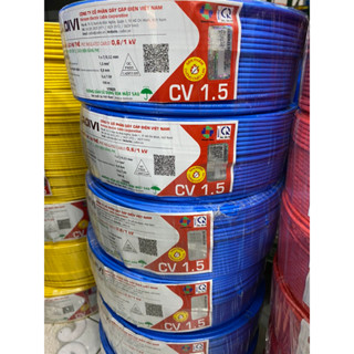Dây điện cadivi 1.5 đơn cv1.5 - Cuộn 100 mét Cadivi chính hãng