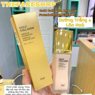 Kem Nền THE FACE SHOP Gold Collagen chống lão hoá SPF 30+