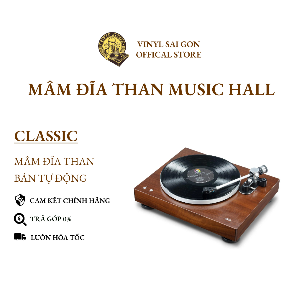 Mâm Đĩa Than Music Hall Classic - Bảo Hành Chính Hãng 12 Tháng