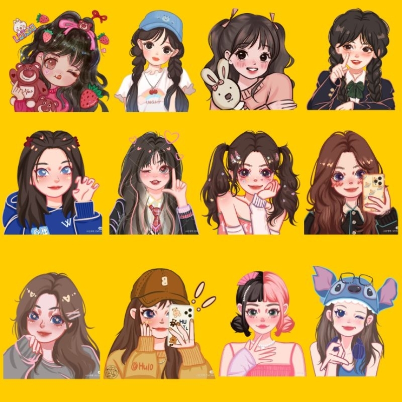 Hình ủi nhiệt, in áo. Hình Teen Girl 02 đủ size