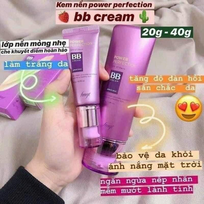 👉Kem nền BB tím The Face Shop Power Perfection