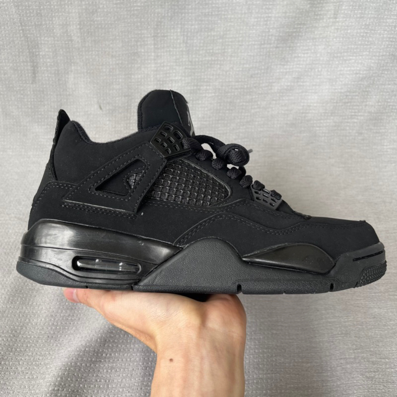 Jd4 đen full, giày thể thao sneaker nam hàng cao cấp ảnh shop tự chụp da nỉ mịn