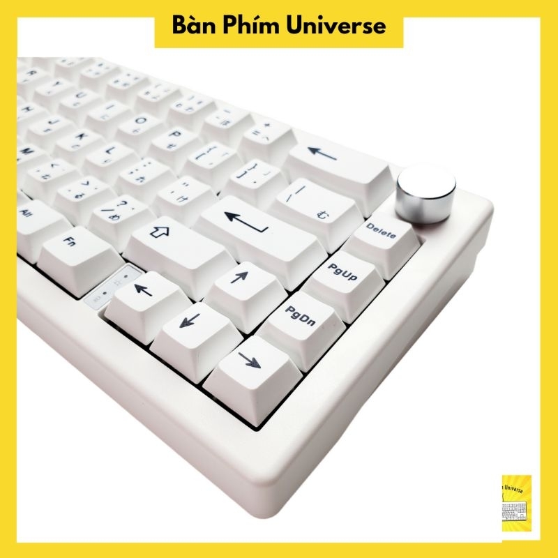 [Sẵn] Keycap minimalist song ngữ nhật - Keycap trắng PBT in dyesub 125 nút bàn phím cơ - Cherry profile minimal trắng | BigBuy360 - bigbuy360.vn
