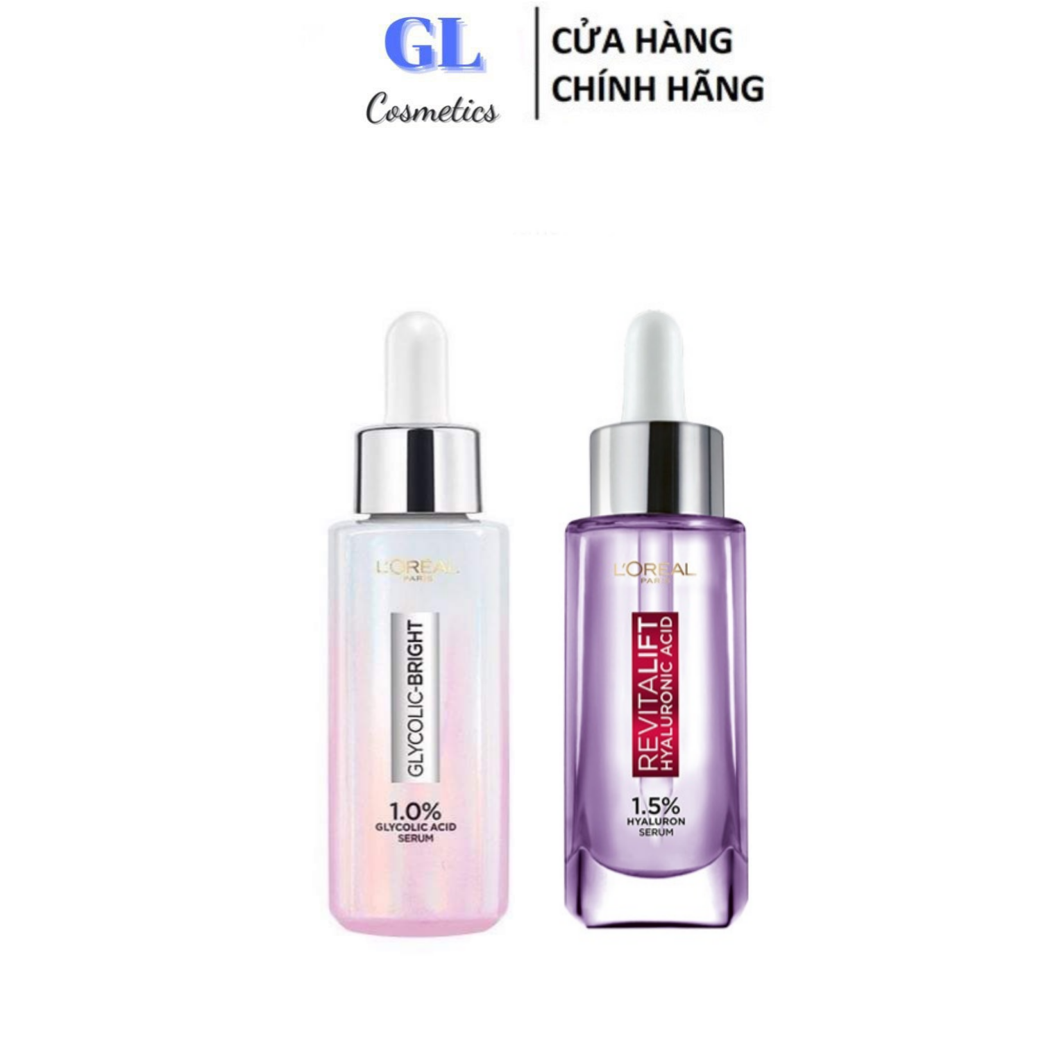 Serum dưỡng sáng mờ thâm nám LOreal Paris Glycolic Bright 1.0% Glycolic Acid (AHA) 30ml