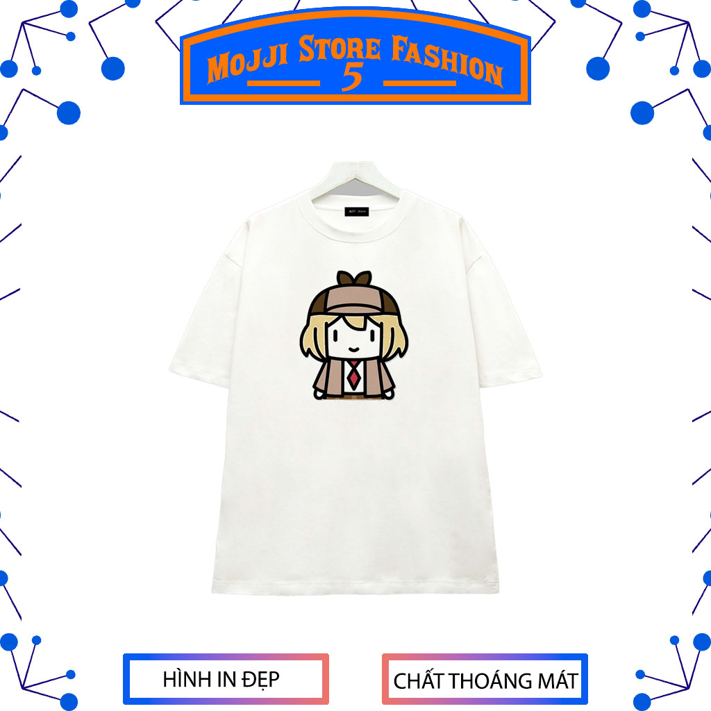 ÁO THUN SMOL AME/ WATSON AMELIA HOLOLIVE - NAM NỮ, MÀU TRẮNG CÁ TÍNH PHONG CÁCH