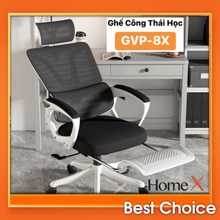 【HomeX】Ghế văn phòng , ghế lưng lưới công thái học ergonomic thông minh hỗ trợ giảm đau mỏi thắt lư