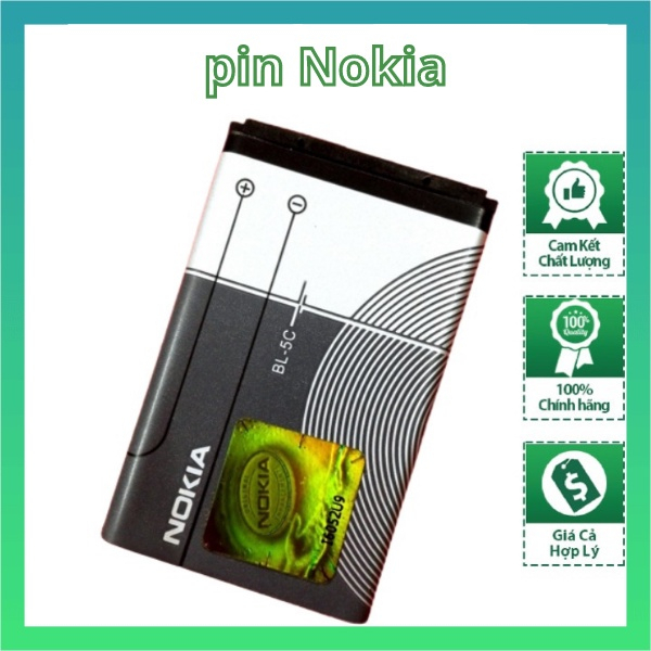 Pin Nokia Bl 5C - Pin 3 Gân 2IC Xịn Chống Phù Cho Nokia 1280, 105, 110i...