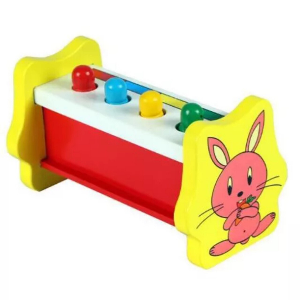 Bộ đồ chơi đập chuột bằng gỗ kèm bũa