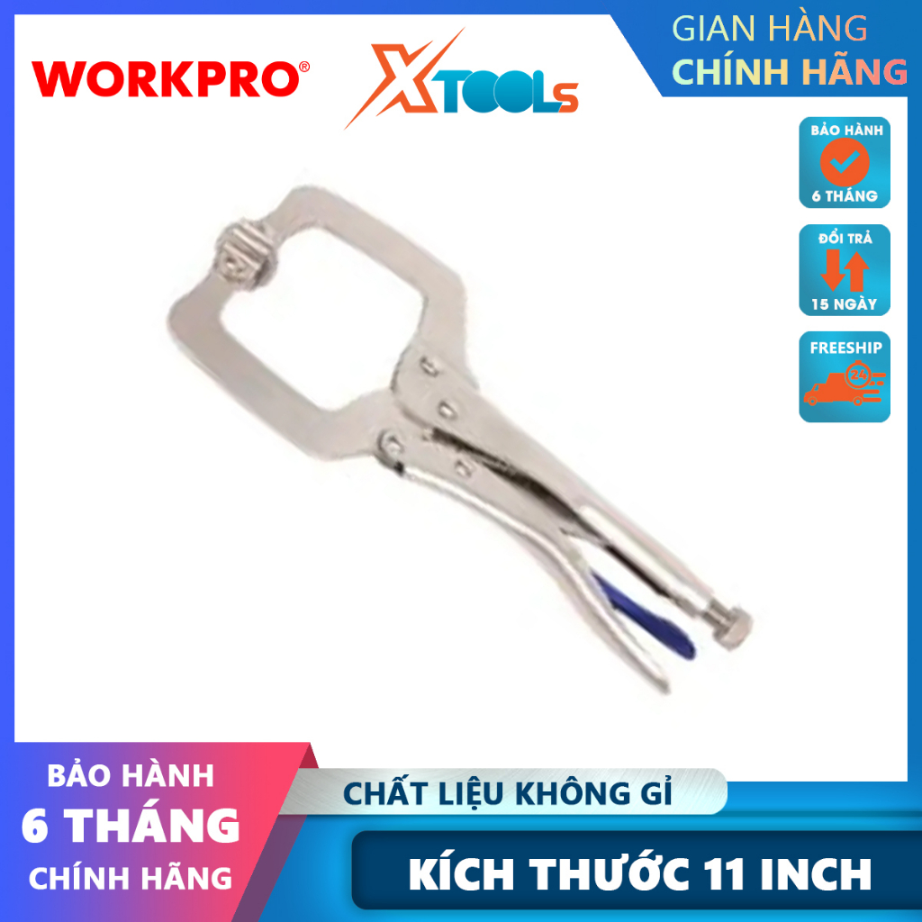Kìm kẹp chữ C 11 inch 280mm Workpro - WP231067