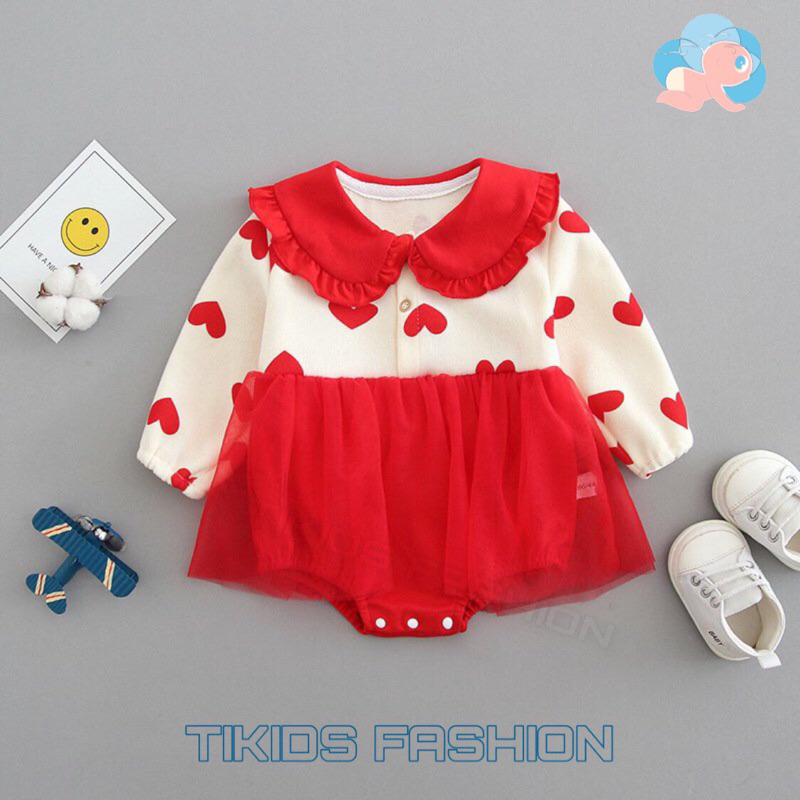 BODY VÁY ĐỎ TRÁI TIM REN MỀM