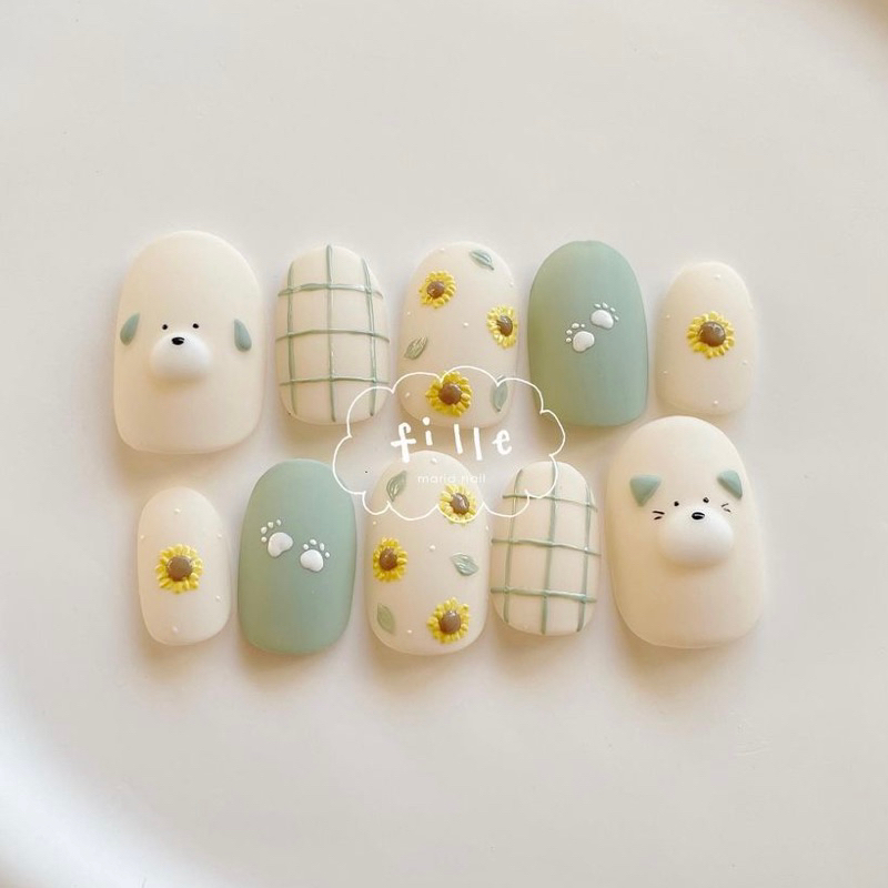 ANNAELSA Nail Box Thiết Kế - Móng Úp Trang Trí Đẹp Thời Trang Dễ Thương B018
