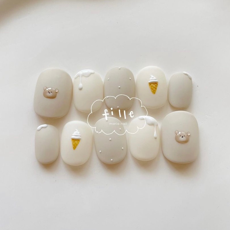 ANNAELSA Nail Box Thiết Kế - Móng Úp Trang Trí Đẹp Thời Trang Dễ Thương B018