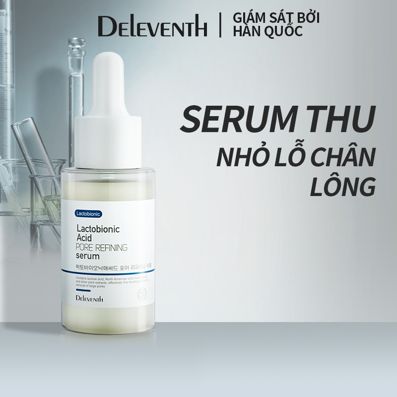 DEleventh Axit lactobionic Ceramide serum 37ml Thu nhỏ lỗ chân lông, làm săn chắc da, tẩy tế bào chết Korea huyết thanh