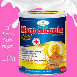 [900GR_tặng hộp 150gr - date mới] Sữa nghệ Nano Curcumin Gold Detoxmilk chính hãng + quà tặng