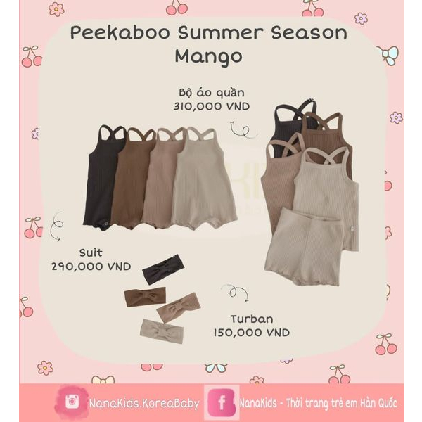[PEEKABOO] Bộ MANGO Rời
