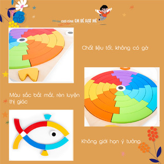 Bộ xếp hình khối cầu vồng