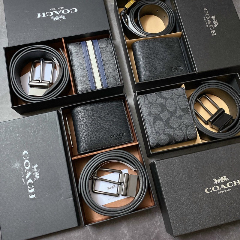 Set ví nịt Coach siêu đẹp
