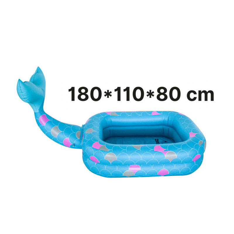 BỂ BƠI TIÊN CÁ ĐÁNG YÊU Loại PVC cao cấp an toàn cho trẻ nhỏ