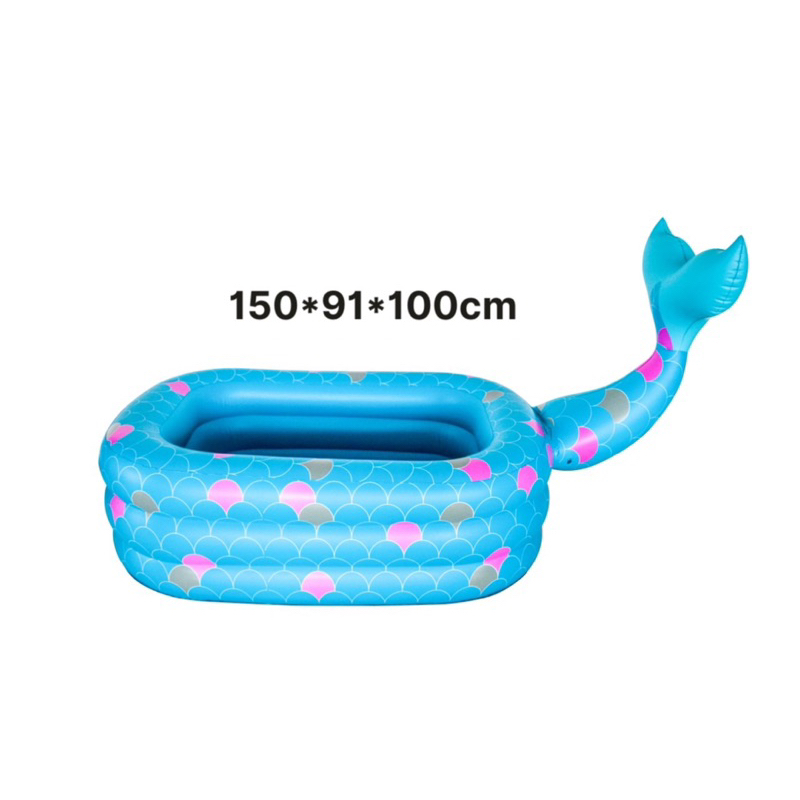 BỂ BƠI TIÊN CÁ ĐÁNG YÊU Loại PVC cao cấp an toàn cho trẻ nhỏ