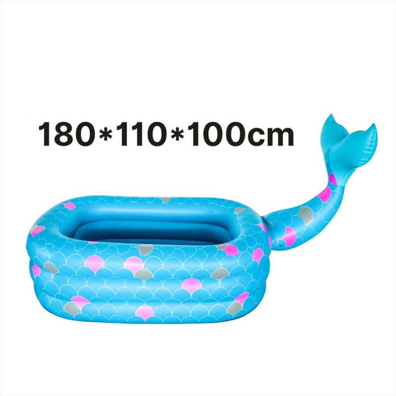 BỂ BƠI TIÊN CÁ ĐÁNG YÊU Loại PVC cao cấp an toàn cho trẻ nhỏ