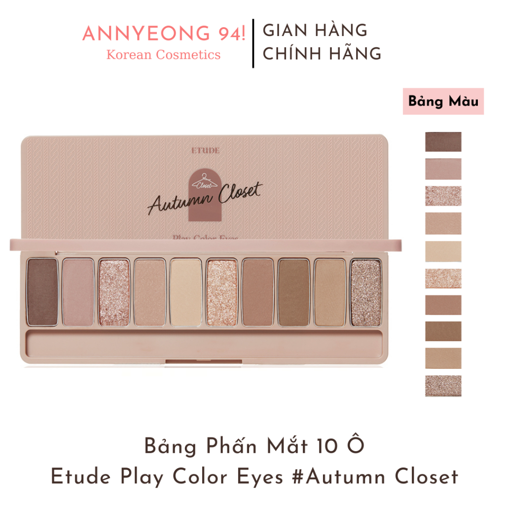 Bảng Phấn Mắt 10 Ô Etude House Play Color Eyes Autumn Closet