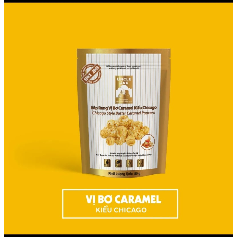 Bắp Rang Bơ Vị Caramel Uncle Jax 80g
