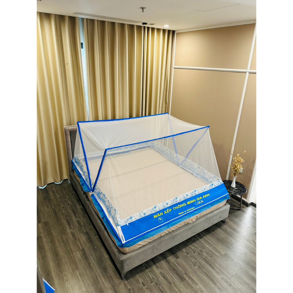 Màn Chụp Tự Bung Khung Xếp Gấp Gọn - Mùng Chống Muỗi Và Côn Trùng - Hàng VNXK - Bảo Hành 12 Tháng