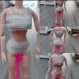 Quần áo lót vải ren mềm ,bộ đồ lót cho búp bê barbie 30cm và búp bê 30cm mập