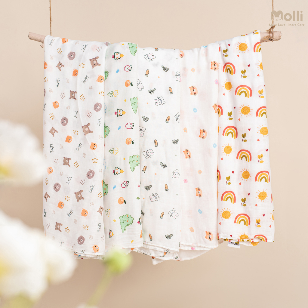 Khăn tắm xô 100% sợi tre Premium Bamboo Molli -  Kích thước 1m2 x 1m2