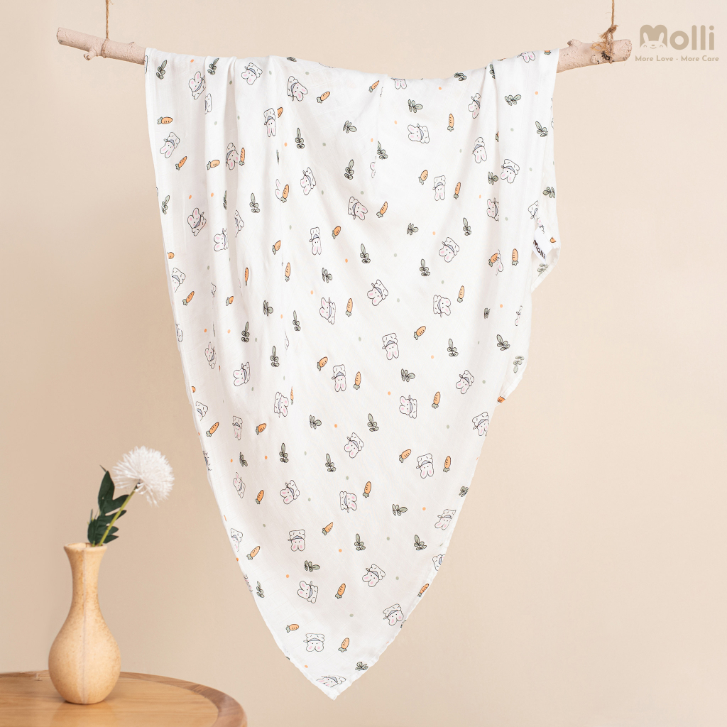 Khăn tắm xô 100% sợi tre Premium Bamboo Molli -  Kích thước 1m2 x 1m2