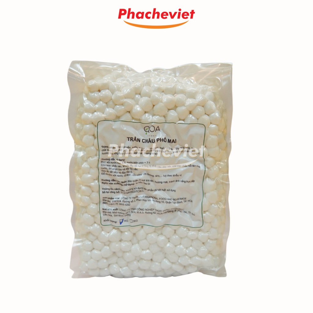 Trân châu phô mai QOA 1kg