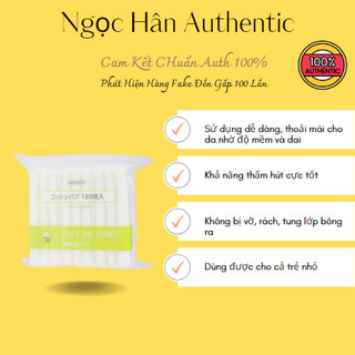 Bông Tẩy Trang Miniso Nhật Bản 180 Miếng