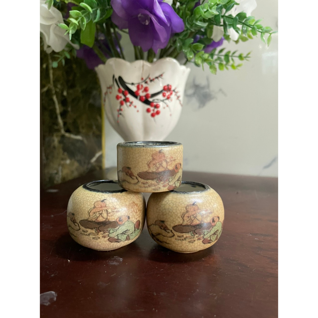 Cóng chim chào mào, Men rạn tàu