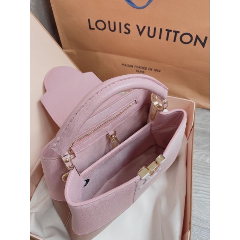 Túi xách nữ cao cấp LV CAPU hàng supervip sz27cm hàng nét chuẩn từng chi tiết da mềm fullbox